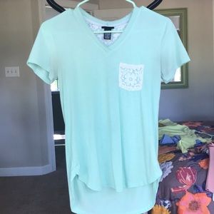 Mint green shirt